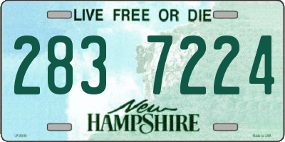 NH license plate 2837224