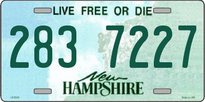 NH license plate 2837227