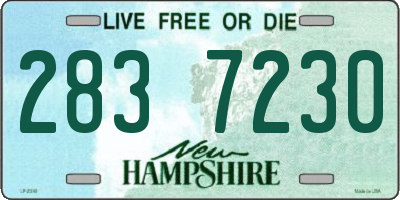 NH license plate 2837230
