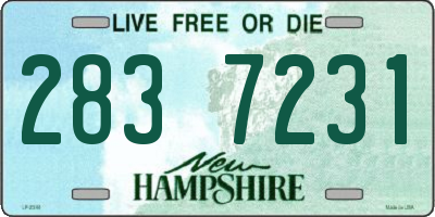 NH license plate 2837231