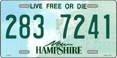 NH license plate 2837241