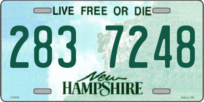 NH license plate 2837248