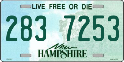 NH license plate 2837253