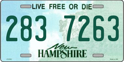 NH license plate 2837263