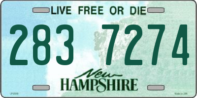 NH license plate 2837274