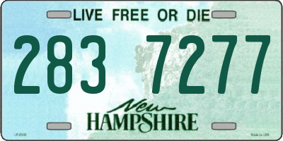 NH license plate 2837277