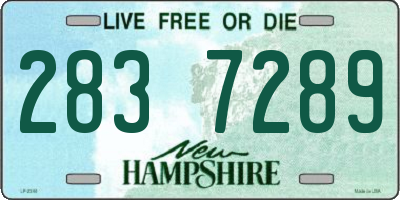 NH license plate 2837289
