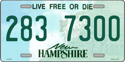 NH license plate 2837300
