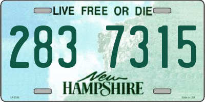 NH license plate 2837315