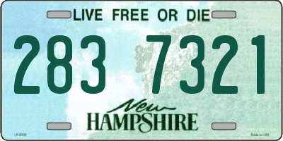 NH license plate 2837321