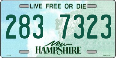 NH license plate 2837323