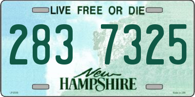 NH license plate 2837325