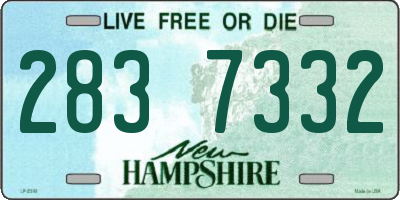 NH license plate 2837332