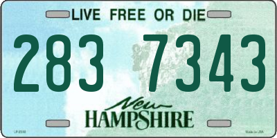 NH license plate 2837343