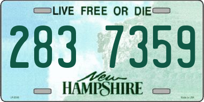 NH license plate 2837359