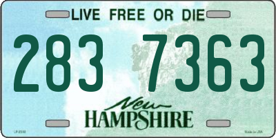NH license plate 2837363