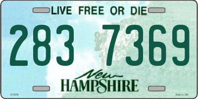NH license plate 2837369