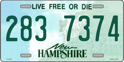 NH license plate 2837374