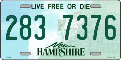 NH license plate 2837376