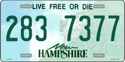 NH license plate 2837377