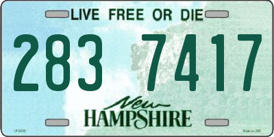 NH license plate 2837417