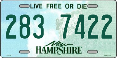 NH license plate 2837422