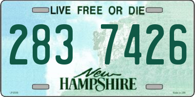 NH license plate 2837426