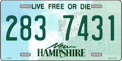 NH license plate 2837431
