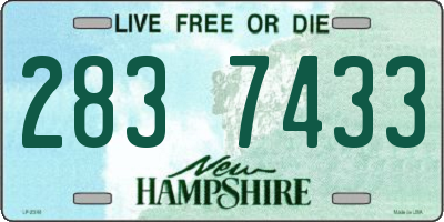NH license plate 2837433