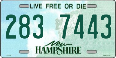 NH license plate 2837443