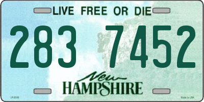NH license plate 2837452