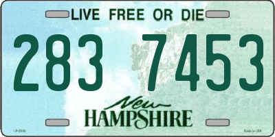 NH license plate 2837453