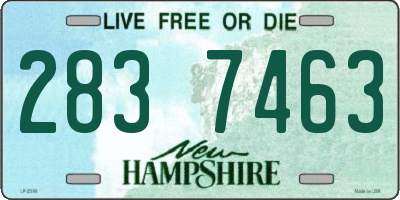 NH license plate 2837463