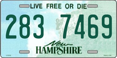 NH license plate 2837469