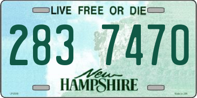 NH license plate 2837470