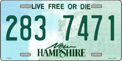 NH license plate 2837471