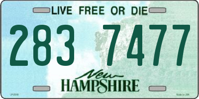 NH license plate 2837477