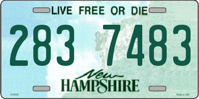 NH license plate 2837483