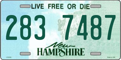 NH license plate 2837487