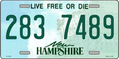 NH license plate 2837489