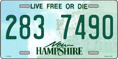 NH license plate 2837490