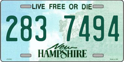 NH license plate 2837494