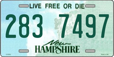 NH license plate 2837497