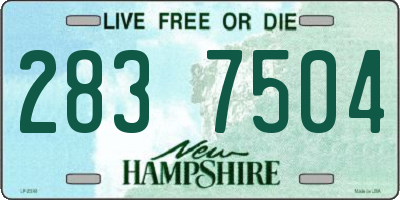 NH license plate 2837504