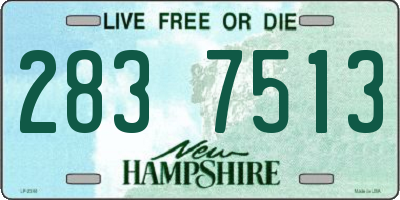 NH license plate 2837513