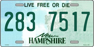 NH license plate 2837517