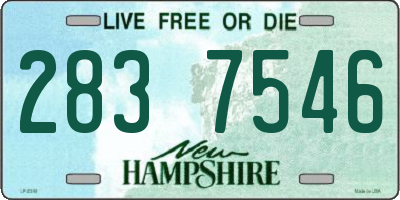 NH license plate 2837546