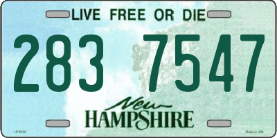 NH license plate 2837547