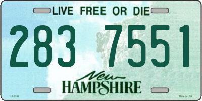 NH license plate 2837551