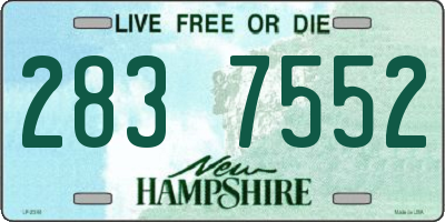 NH license plate 2837552